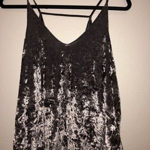 American Eagle Outfitters crushed velvet tank